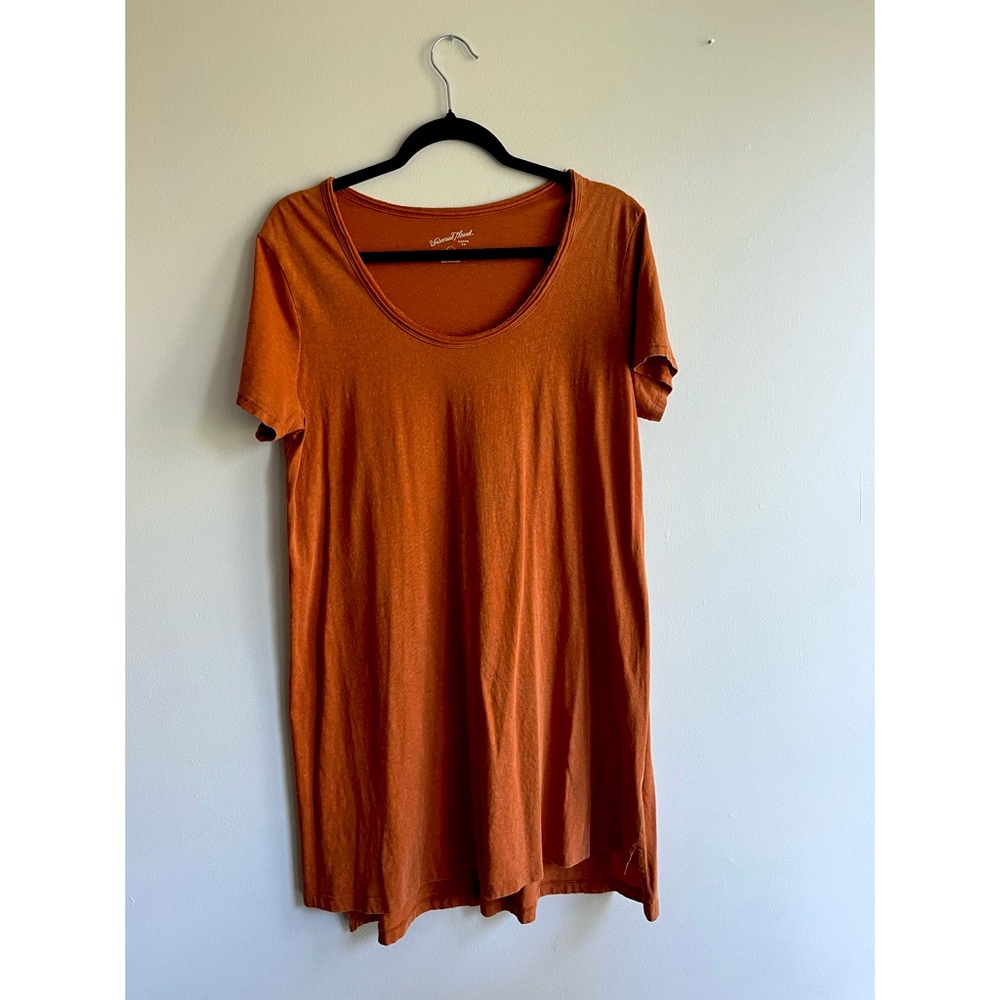 Universal Threads Tee Dress Orange Large